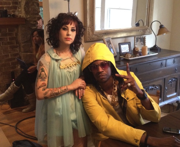 Kreayshawn on the shoot for the "Breakfast" video with 2 Chainz, via ...