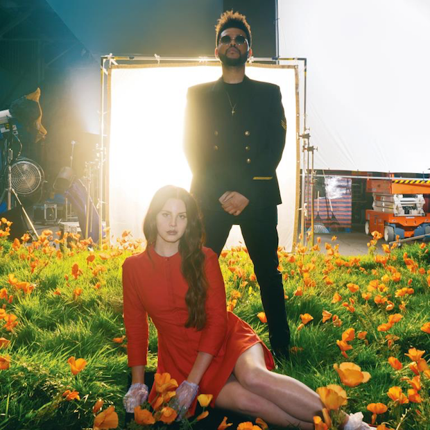 Image result for lust for life lana del rey weeknd single cover