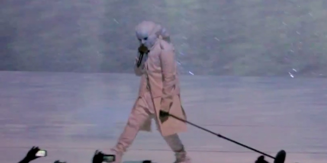 Watch: Kanye West Performs Wearing Insane Masks in Atlantic City
