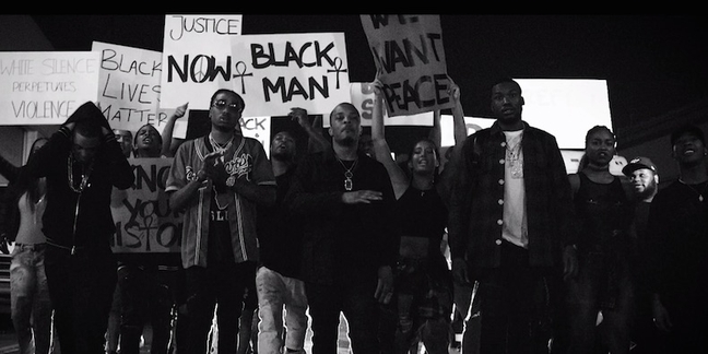 T.I., Meek Mill, Migos’ Quavo Protest Police Killings in New “Black Man” Video: Watch