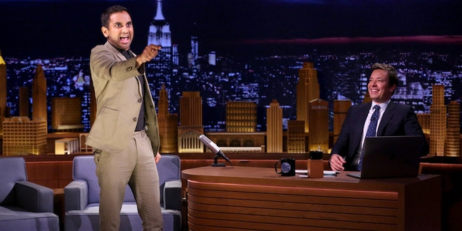 Watch Aziz Ansari Scream Angry Yelp Reviews at Jimmy Fallon