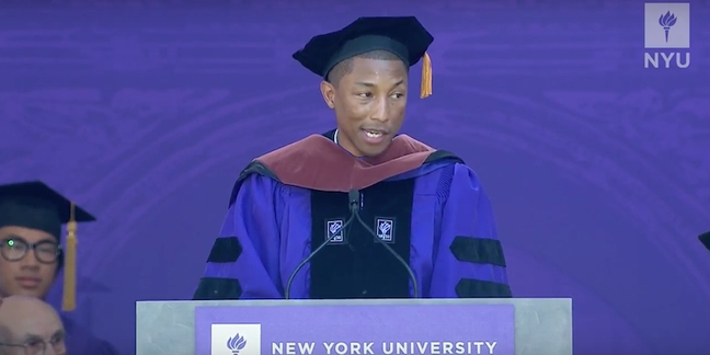 Pharrell Addresses Gender Inequality in NYU Commencement Speech: Watch