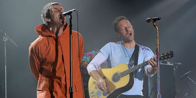 Liam Gallagher Surprises at Manchester Benefit, Joins Coldplay for “Live Forever”: Watch