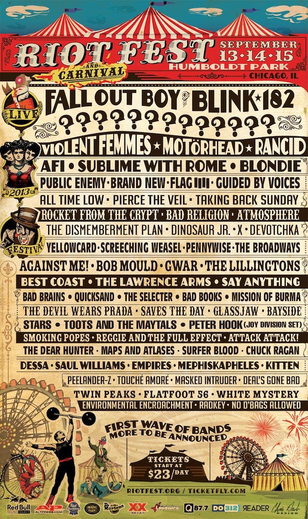 Public Enemy, Dismemberment Plan, Dinosaur Jr., Best Coast, Bob Mould ...