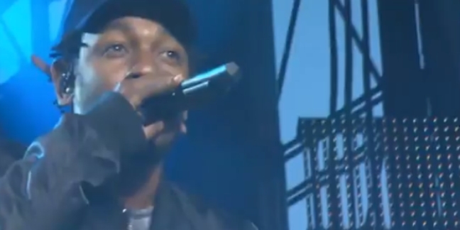 Kendrick Lamar Performs "i" for NBA Opening Week Concert
