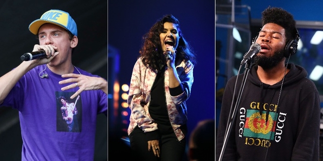 Logic Enlists Alessia Cara and Khalid for New Song “1-800-273-8255”: Listen